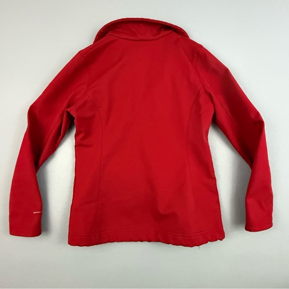Columbia Jacket‎ Women's Medium Full Zip Long Sleeve Pockets Athletic Fitted Red - Picture 2 of 11